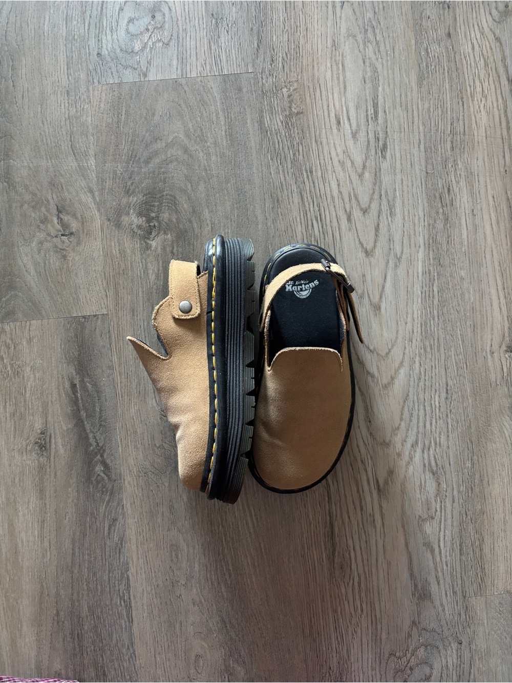 Dr. Martens Suede Zebzag Mules